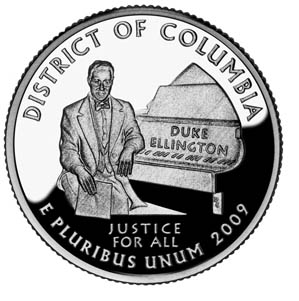 Monedas con la efigie de Duke Ellington